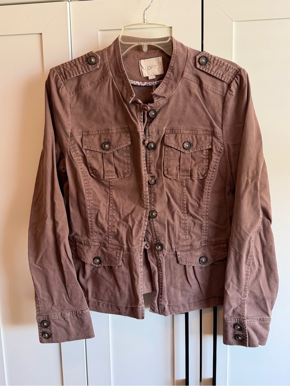 Loft Mauve Utility Jacket size L
